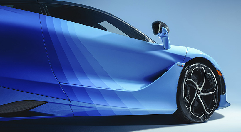 El tema Azul va desde el Spectrum Blue hasta el Metallic Aurora Blue.Foto: McLaren