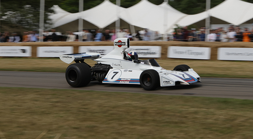 La cereza del pastel será la aparición del automóvil de Fórmula Uno diseñado por Gordon Murray, el Brabham BT44B, compitiendo en manos de Dario Franchitti en Laguna Seca. Foto: Gordon Murray