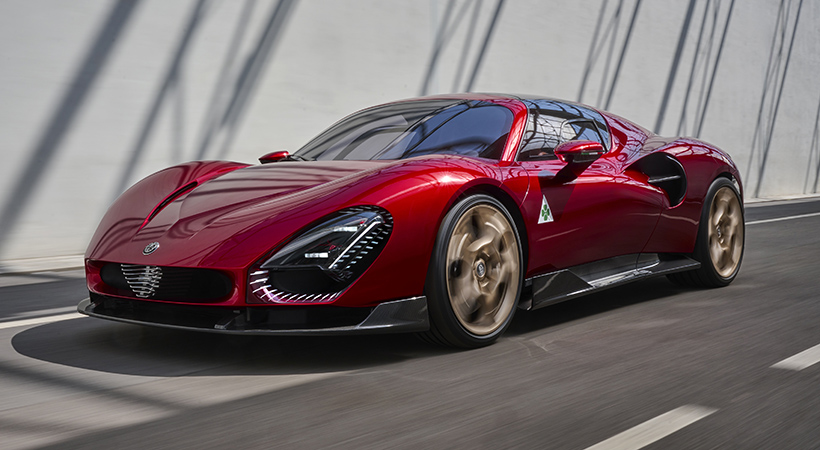 También estará disponible una variante eléctrica que entrega impresionantes 750 hp. Foto: Alfa Romeo