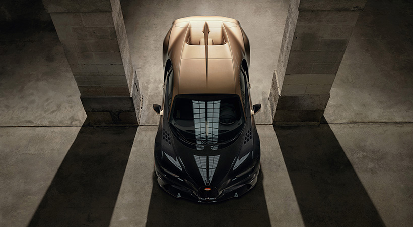 Esta, una de las últimas ediciones especiales creadas sobre la base del Bugatti Chiron, será entregada a su orgulloso propietario durante la Semana del Automóvil de Monterey. Foto: Bugatti