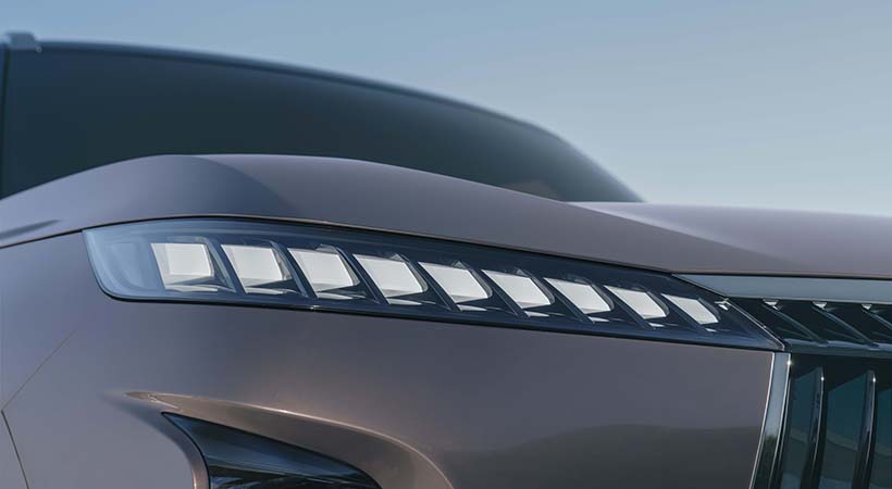 El toque maestro en el diseño del QX es el conjunto de luces diurnas. Foto: Infiniti