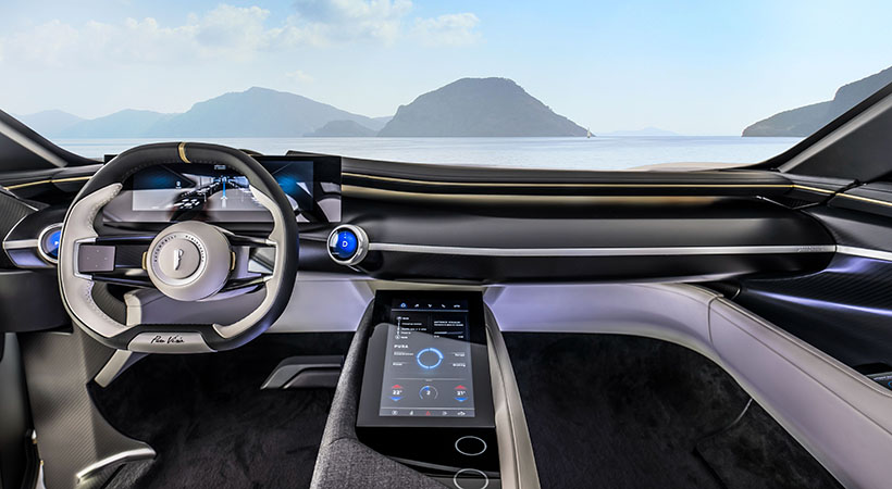 El interior cuenta con un diseño muy estilizado. Foto: Pininfarina