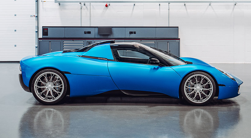 Se trata de la variante descapotable del deportivo que cuenta con un monocasco de fibra de carbono. Foto: Gordon Murray