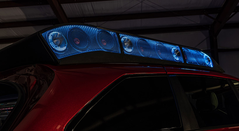 En la parte superior hay más altavoces. Foto: Toyota