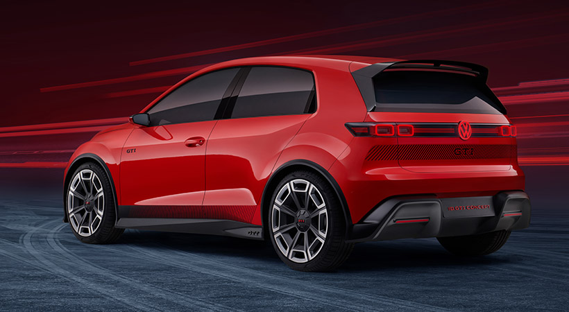 El Volkswagen ID. GTI tiene unas dimensiones de 13.45 pies de largo, 6 de ancho y 4.92 pies de alto. Foto: Volkswagen