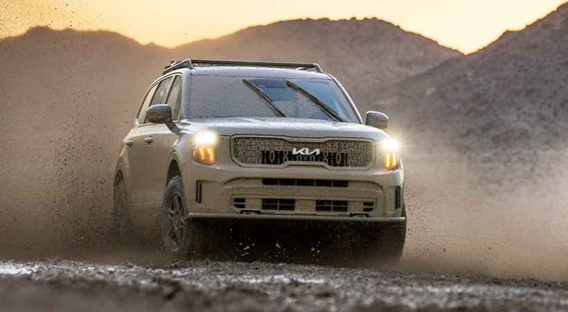 Como sabemos, esta no es la primera vez que KIA compite en el Rebelle Rally con un Telluride. Foto: KIA