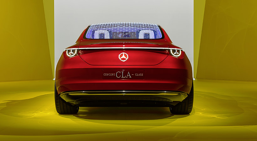Al igual que otros modelos cero emisiones, el Mercedes-Benz CLA Concept cuenta con sistema de carga bidireccional. Foto: Mercedes-Benz 