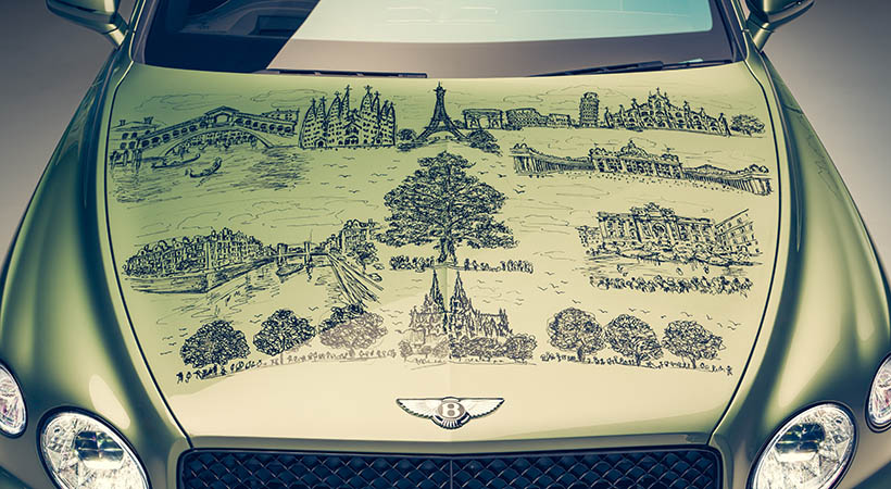 Este Bentley Bentayga es la tercera obra de arte de este tipo presentada por la empresa para marcar su compromiso con la diversidad. Foto: Bentley