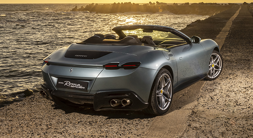 La personalización es fundamental en cualquier compra de Ferrari, y el Roma Spider se ofrece en una paleta 