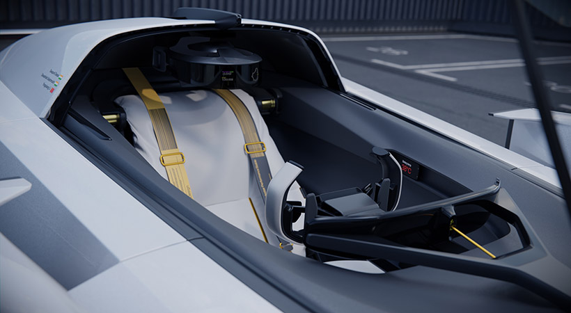 Presenta un diseño interior flotante de un solo asiento. Foto: Polestar