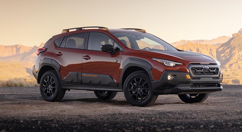 El paquete aventurero de Subaru Crosstrek Wilderness 2024 se complementa con neumáticos Yokohama Geolandar A/T. Foto: Subaru
