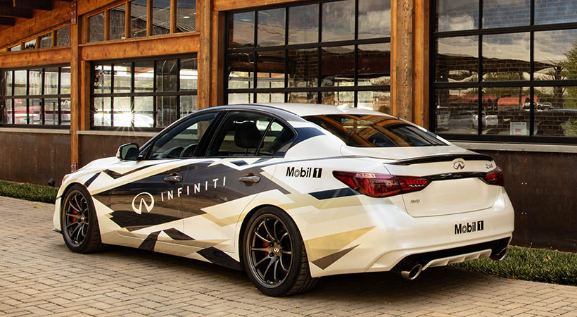 Este coche modificado echa mano de muchos accesorios extraídos del catálogo de Infiniti Motorsport. Foto: Infiniti