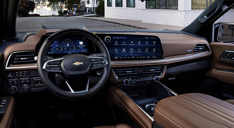 Interior del nuevo Suburban High Country. Foto: Chevrolet