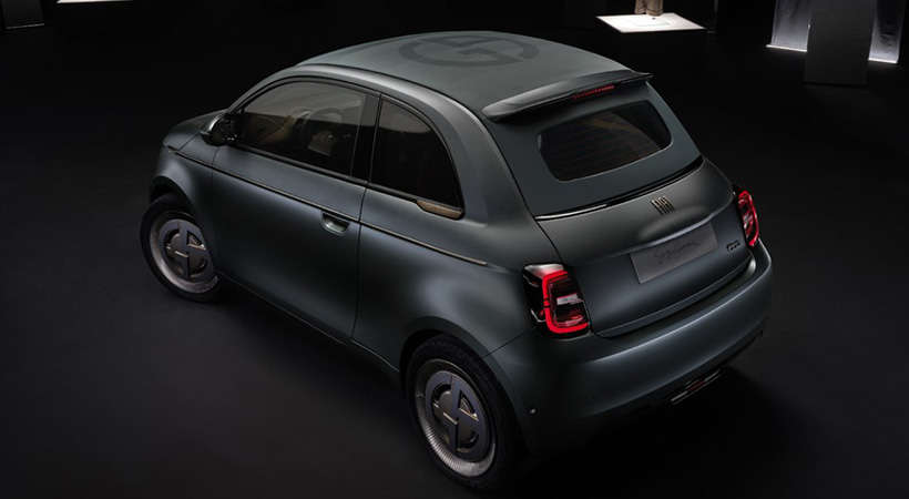 FIAT 500e modificado por Armani. Foto: FIAT
