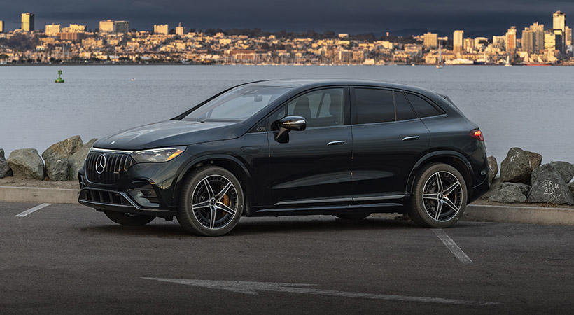 El Mercedes-AMG EQE SUV cuenta con un motor Dual Permanently Excited Synchronous (PSM) capaz de entregar 617 hp y 701 lb-pie de torque. Foto: Mercedes-AMG 
 