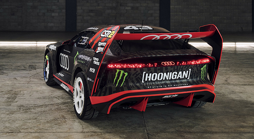 El segundo episodio de esta serie fue filmado con el Audi S1 Hoonitron en noviembre de 2022. Foto:  Audi