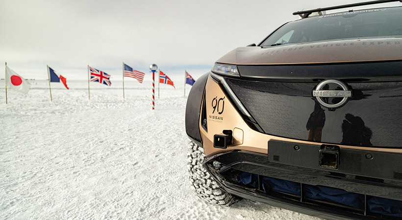 El Nissan Ariya, auxiliado por su tracción e-4ORCE, logró superar los todos los terrenos a los que se enfrentó. Foto: Nissan