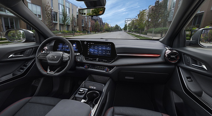 Cabina del Chevrolet Equinox RS 2025. Foto: Chevrolet