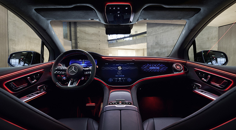 MBUX Sound Drive echa mano de un conjunto de sensores y software para interpretar diversas dinámicas de conducción. Foto: Mercedes-AMG 