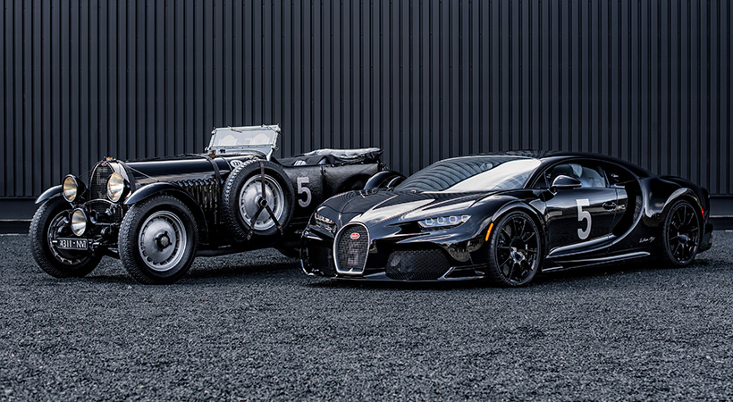 Este Super Sport se equipó con el techo de cristal Sky View opcional, que aumenta la altura interior en 1.06 pulgadas. Foto: Bugatti