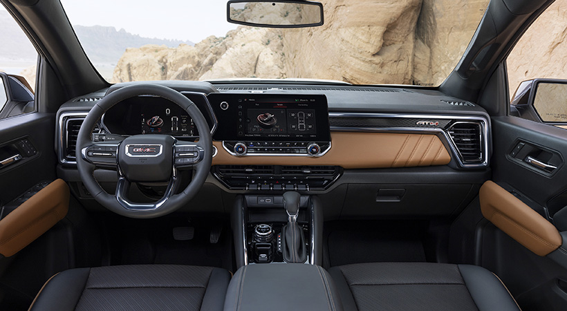 Al igual que el Chevrolet Colorado, Canyon ofrece una amplia gama de opciones para todos los gustos y necesidades. Foto:  GMC 