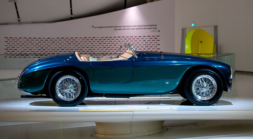 Una exhibición única en el museo de Maranllo. Foto: Ferrari