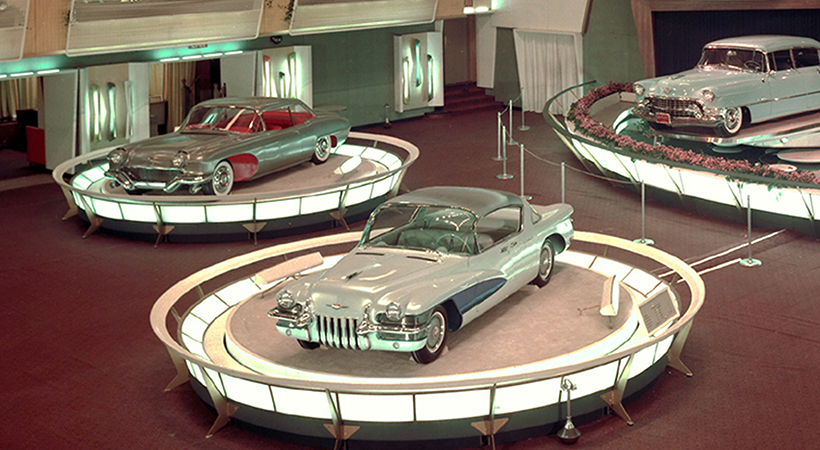 LaSalle Sedan de 1955, uno de los autos que estará presente en la exhibición GM's Marvelous Motorama. Foto: Museo Petersen