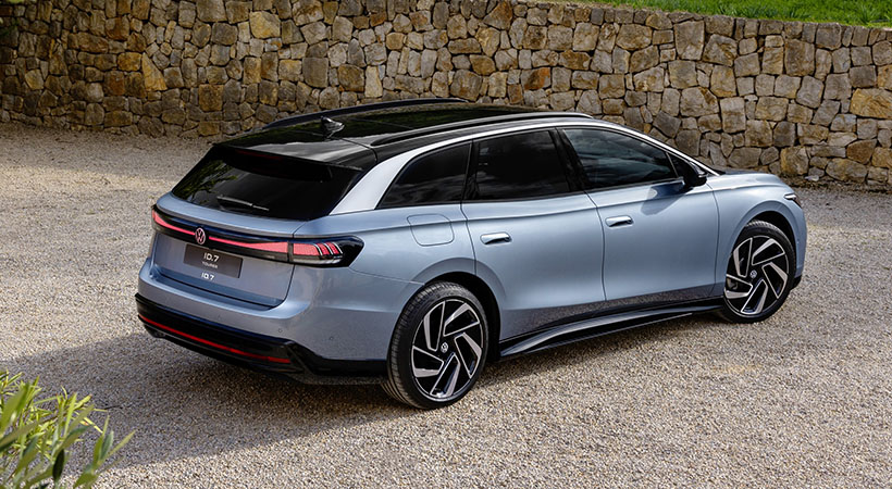 El ID.7 Tourer cuenta con las mismas medidas que el sedán. Foto: Volkswagen