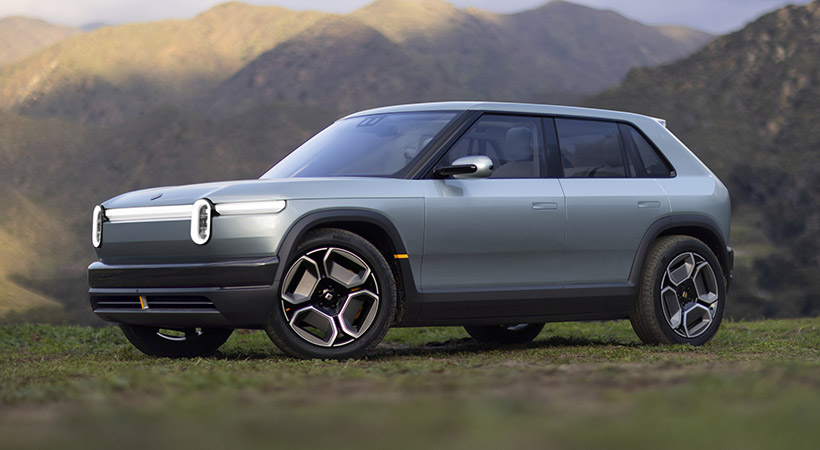 Riviain R3, uno de los modelos revelados por el fabricante. Foto: Rivian