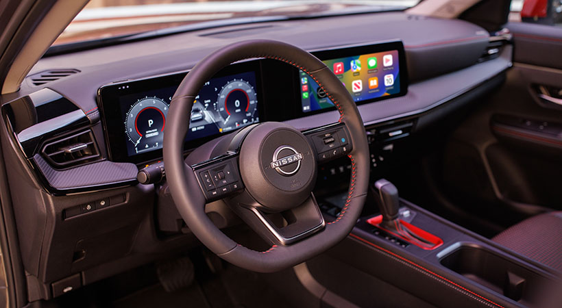 A nivel interior, Nissan Kicks 2026 también presenta importantes mejoras que llegan de la mano de dos pantallas para el sistema de infoentretenimiento. Foto: Nissan
