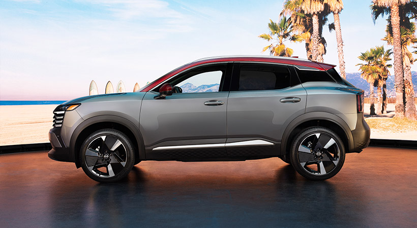 En conjunto, el aspecto es radicalmente distinto al del Kicks anterior, exhibiendo una apariencia más amplia y erguida. Foto: Nissan