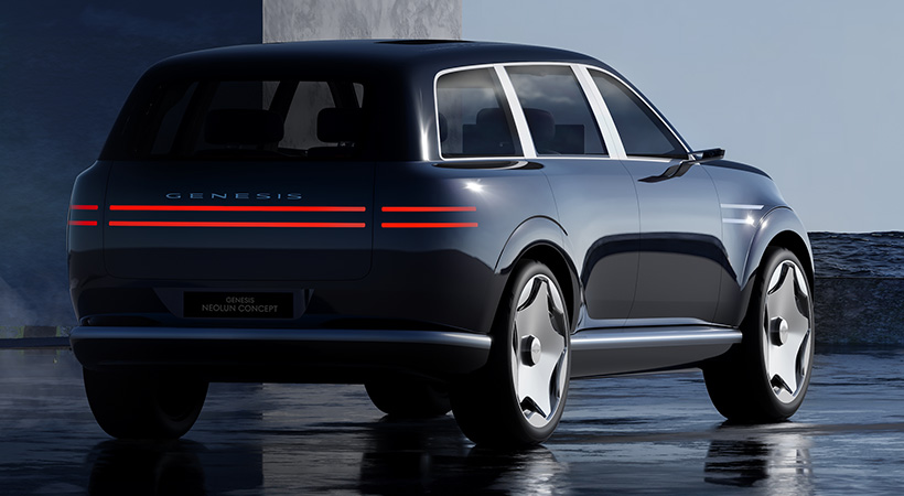 Esta creación lleva la firma distintiva de Genesis con su diseño cuadrado. Foto: Genesis