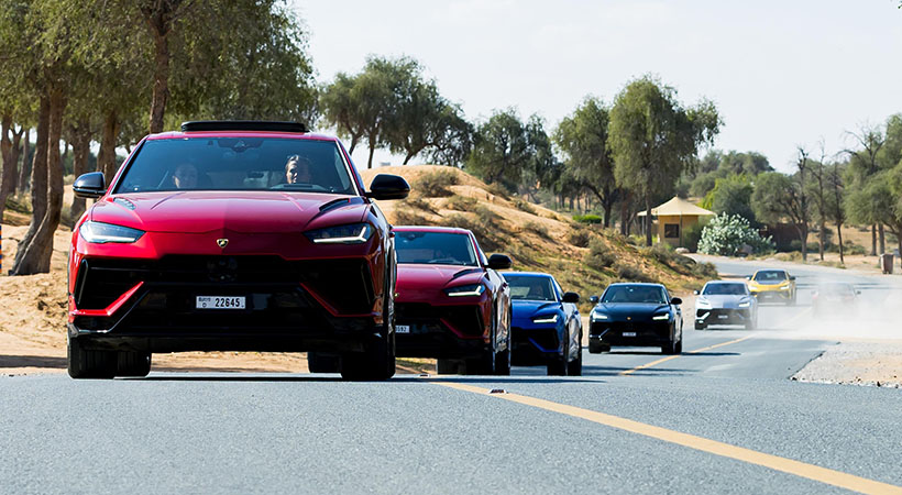 El protagonista de #SHEdrivesalambo fue el Urus S, equipado con un motor V8 biturbo que desarrolla una potencia de 630 hp. Foto: Lamborghini