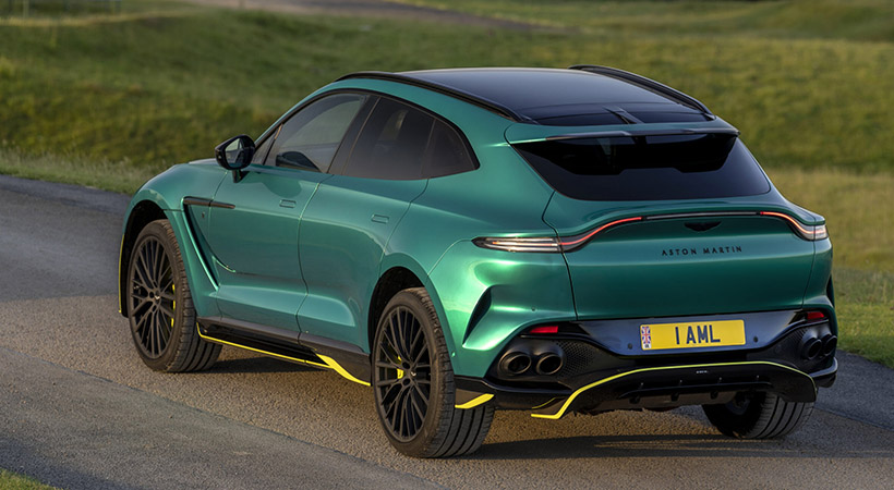 El DBX 707 se distingue del modelo estándar por su aspecto más agresivo. Foto: Aston Martin