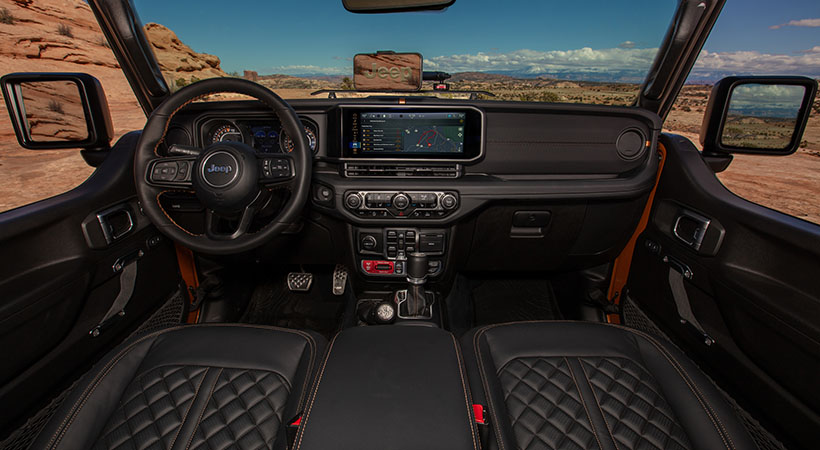 El interior es específico. Foto:  Jeep