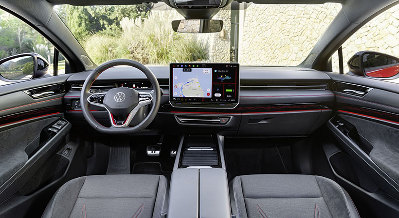 Respecto a funcionalidad, el GTX tiene la misma capacidad de carga de 21.3 pies cúbicos que el ID.7 Tourer estándar. Foto: Volkswagen