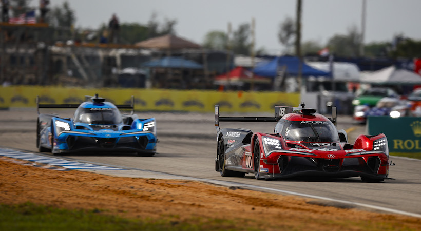 Louis Delétraz gana las 12 horas de Sebring con el ARX-06, la primera victoria general de Acura en Sebring. Foto: Acura