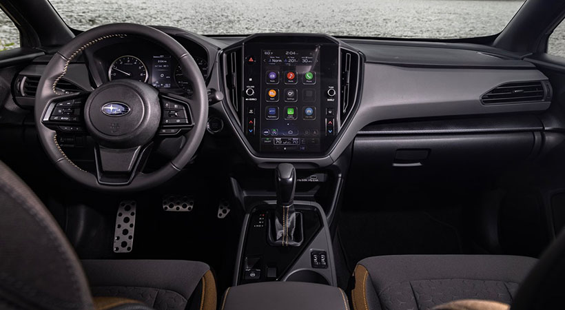 Subaru Crosstrek 2024 incorpora la última generación del sistema de infoentretenimiento Starlink. Foto: Subaru
