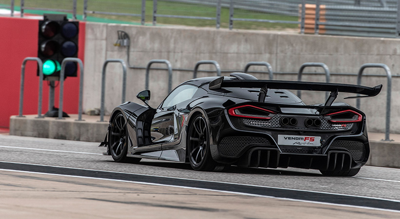 A diferencia de la variante Coupe, el Revolution, más ligero y ajustado para la pista. Foto: Hennessey