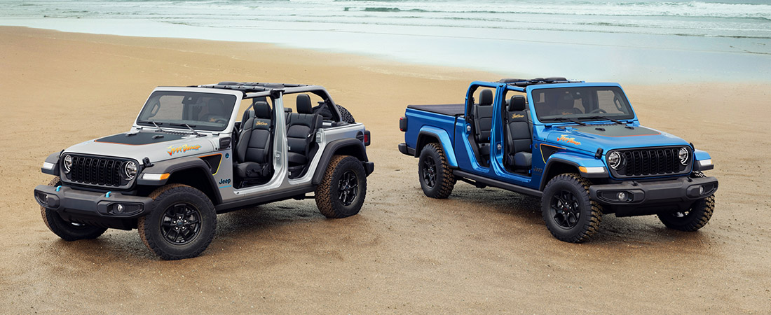 Jeep Wrangler 4xe y Gladiator Beach Edition