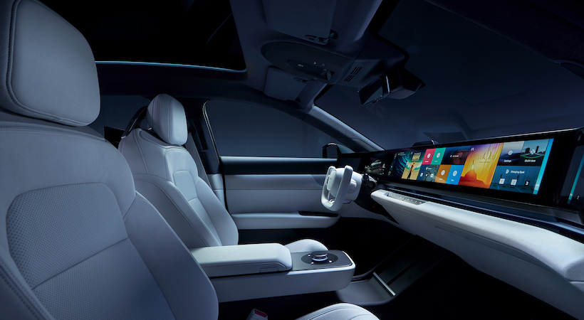 El interior del proyecto AFEELA prototipo 2024. Foto: Sony Honda Mobility
