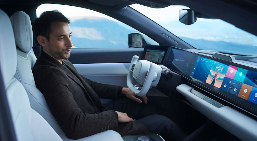 El interior del proyecto AFEELA prototipo 2024. Foto: Sony Honda Mobility