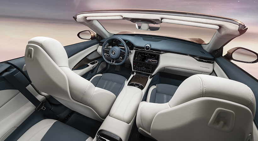 Los acabados en el habitáculo son elegantes y confortables. Foto: Maserati
