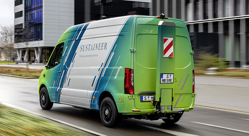 Con miras a 2039, Mercedes-Benz se ha comprometido a lograr que toda su flota de furgonetas, tanto comerciales como privadas, sea neutra en carbono. Foto: Mercedes-Benz 