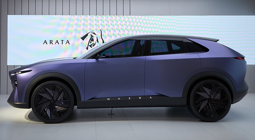 El Mazda Arata es un SUV cero emisiones que, de acuerdo con las previsiones de la marca, llegará a la etapa de producción en serie el próximo año. Foto: Mazda