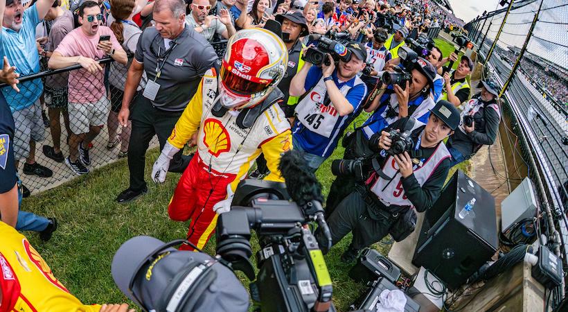 Josef Newgarden durante la Indy 500 2024. Foto: IndyCar