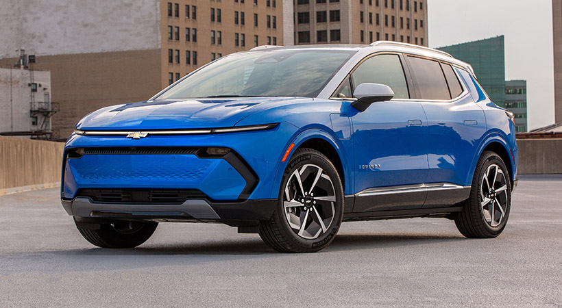 A diferencia del Silverado EV RST, que comparte módulos de batería con el Equinox, el Equinox EV no se siente excesivamente pesado o incómodo al conducir. Foto: Chevrolet 