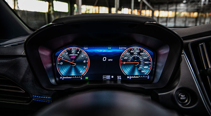 El interior presenta un nuevo panel de instrumentos digital de 12.3 pulgadas. Foto: Subaru