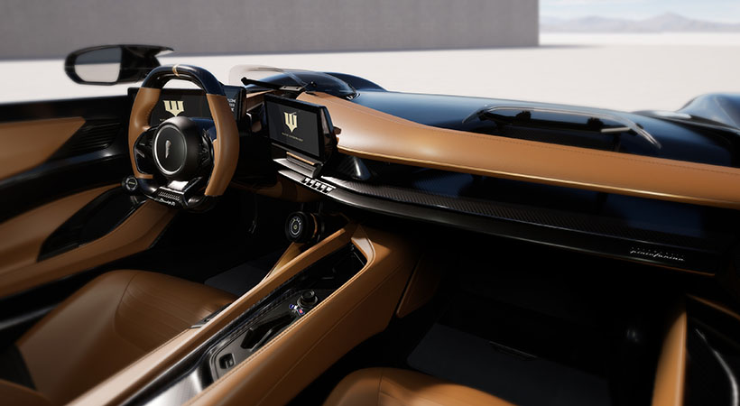 Interior del Pininfarina B95 Gotham. Foto: Pininfarina