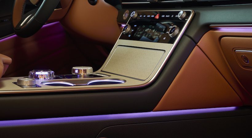 El ambiente del interior del Genesis GV80 SUV 2025. Foto: Genesis